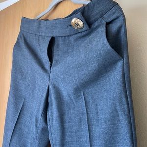 Gray wool Tory Burch trousers